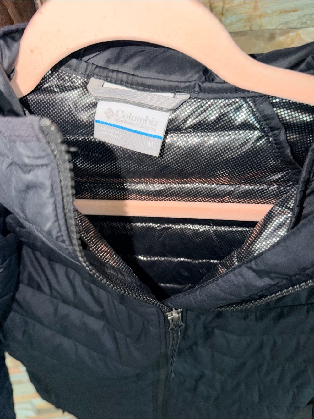 Columbia Women's Black Hooded Quilted Puffer Jacket - Picture 3 of 5